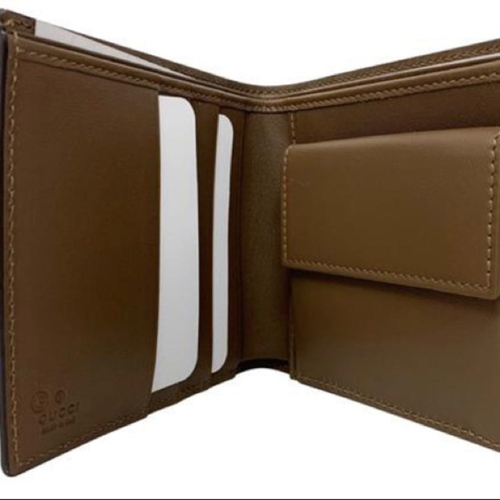 🛑SOLD🛑 Brown Gucci bifold wallet microGuccissima w/ coin pouch 👝❤️ - Picture 3 of 12